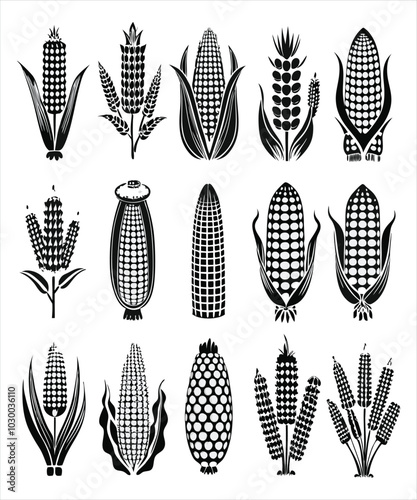 pop corn icon black and white. Vector illustration isolated on white background Generative by Ai