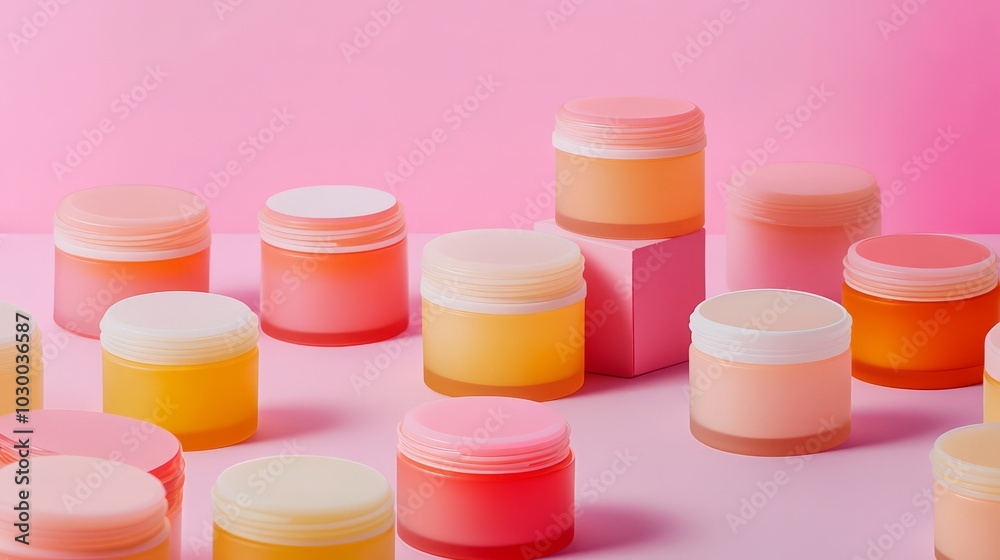 Lip balm in a plastic container Lip balm in a plastic container