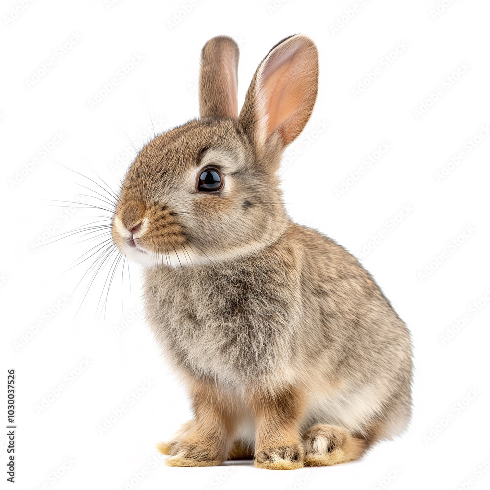 rabbit isolated on white rabbit isolated on white