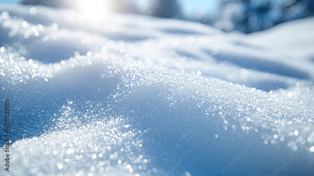 A background of powdery snow. A background of powdery snow.