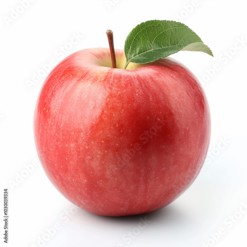 red apple isolated on white