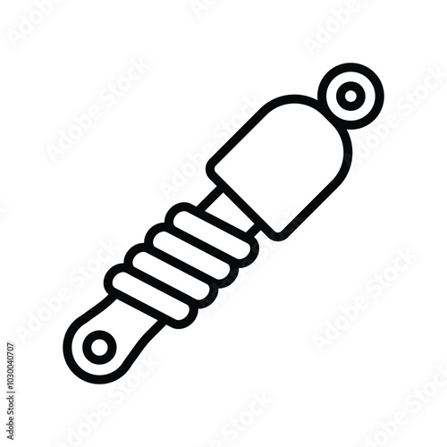 shock breaker icon vector design template simple and clean