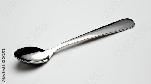 Spoon on a white isolated background.