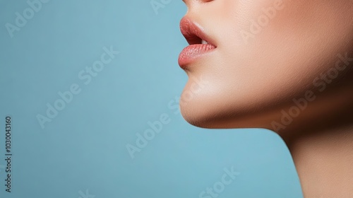 Profile View of woman with Enlarged Features