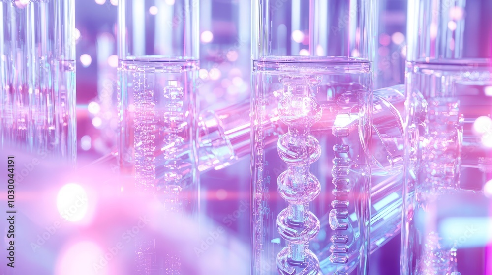 Illuminating Advancements in Genetic Engineering - Futuristic Laboratory Scene 3D Render Illustration Illuminating Advancements in Genetic Engineering - Futuristic Laboratory Scene 3D Render Illustration