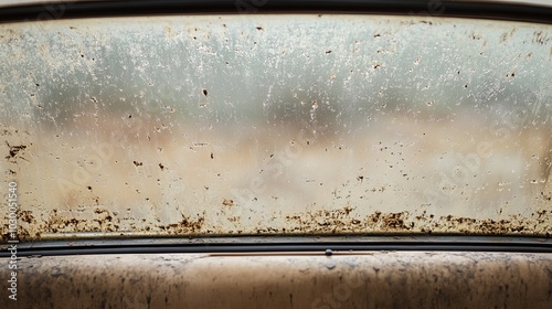 Wallpaper Mural Dirty Windshield of an Old Car with Mud Splatters Torontodigital.ca