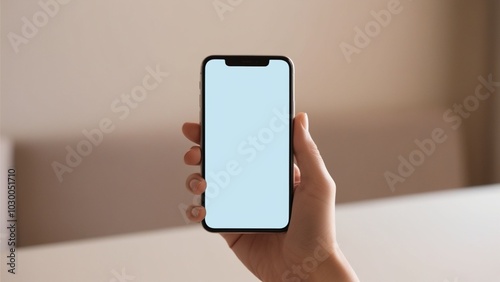 3D Mobile Mockup, woman hand using mock up digital tablet isolated clipping patch