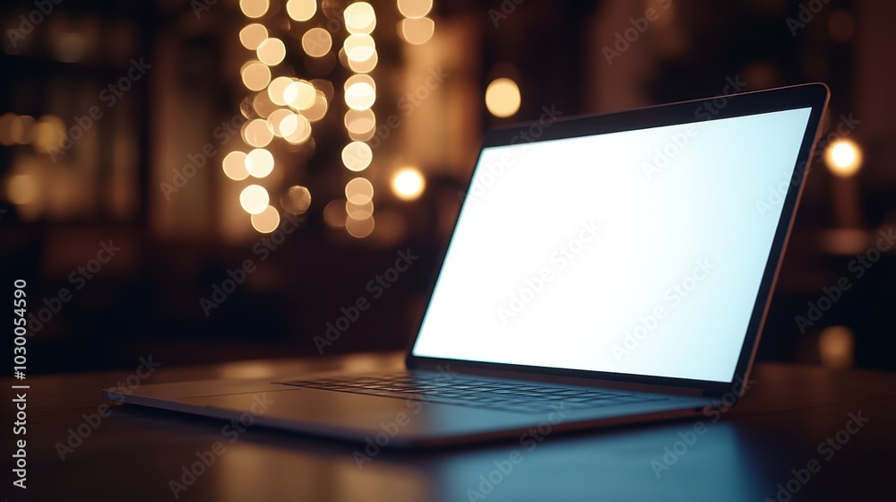 The Illuminated Laptop in Focus The Illuminated Laptop in Focus