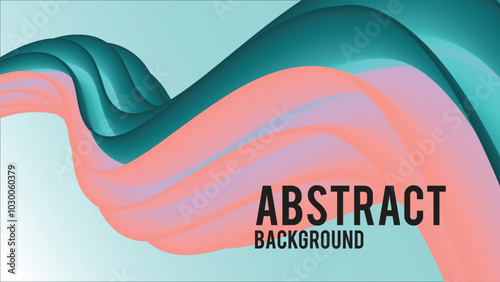 A colorful abstract background featuring a blue and pink wave