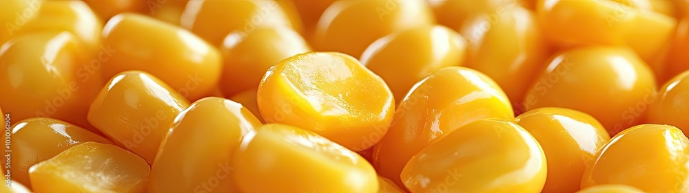 Close-Up View of Fresh Yellow Corn Kernels Highlighting Natural Sweetness and Vibrant Color for Cooking, Recipes, or Agricultural Themes in Stock Photography Close-Up View of Fresh Yellow Corn Kernels Highlighting Natural Sweetness and Vibrant Color for Cooking, Recipes, or Agricultural Themes in Stock Photography
