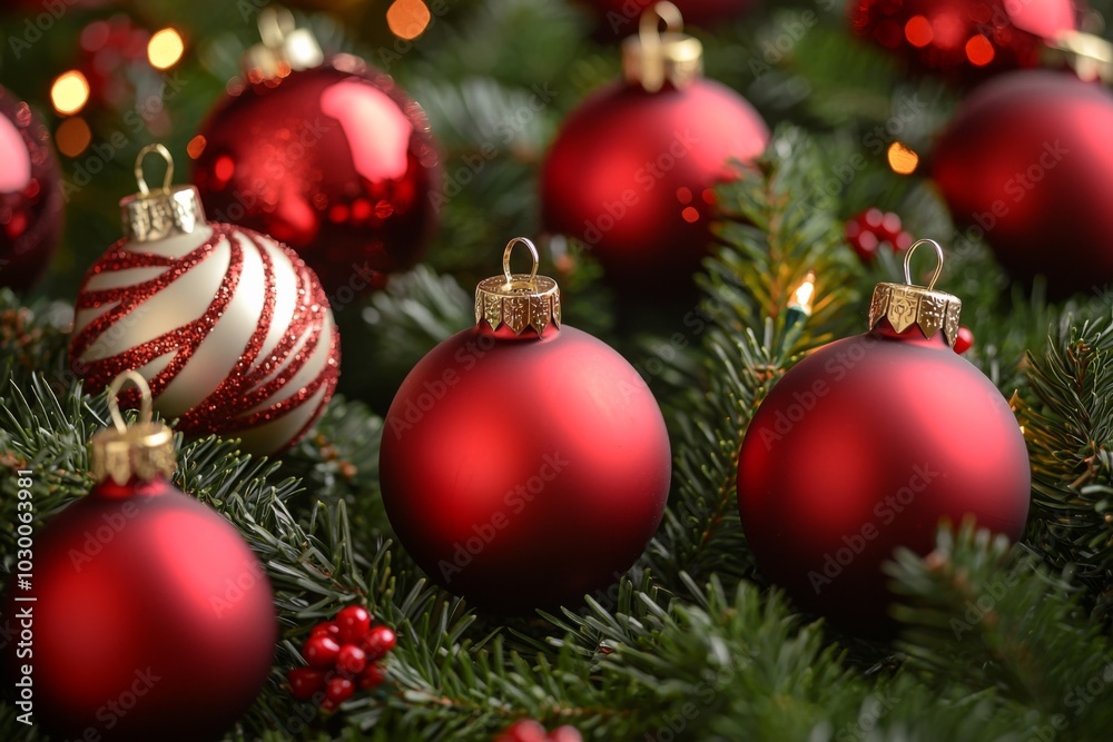 Christmas Season Background created with Generative AI Christmas Season Background created with Generative AI