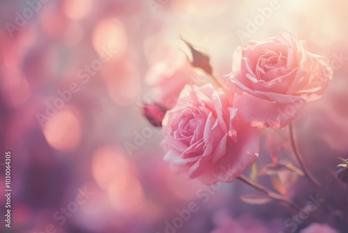 Beautiful blurred pinkish background display