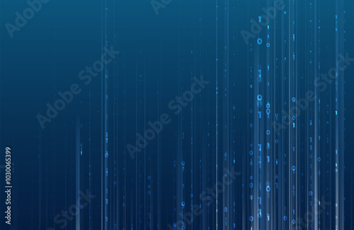 Abstract big data code representation. Modern high-tech data background. Graphic concept for your design