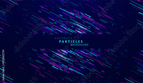 Futuristic particles wave. Abstract grid virtual reality. Graphic concept for your design
