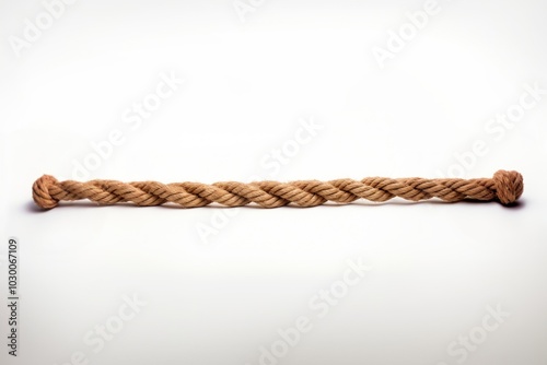 A long rope white background durability strength.