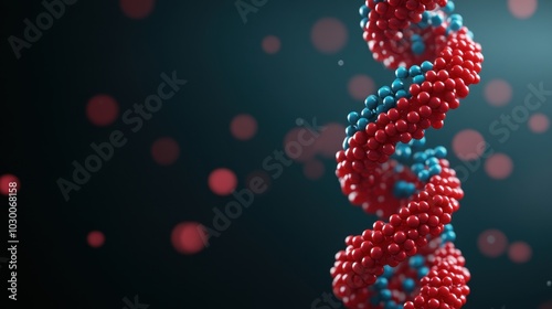 Abstract representation of cell membranes with proteins and lipid layers with copy space