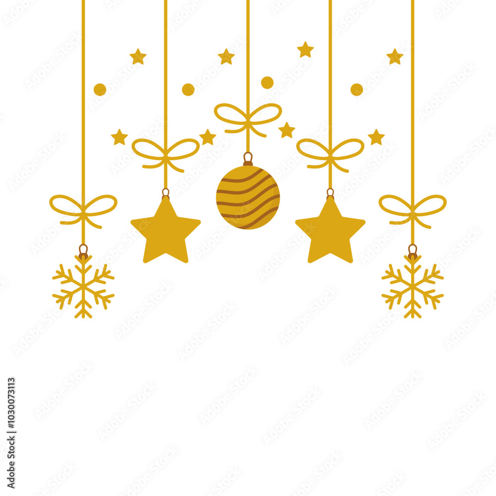 Fototapeta premium Christmas Hanging Decoration