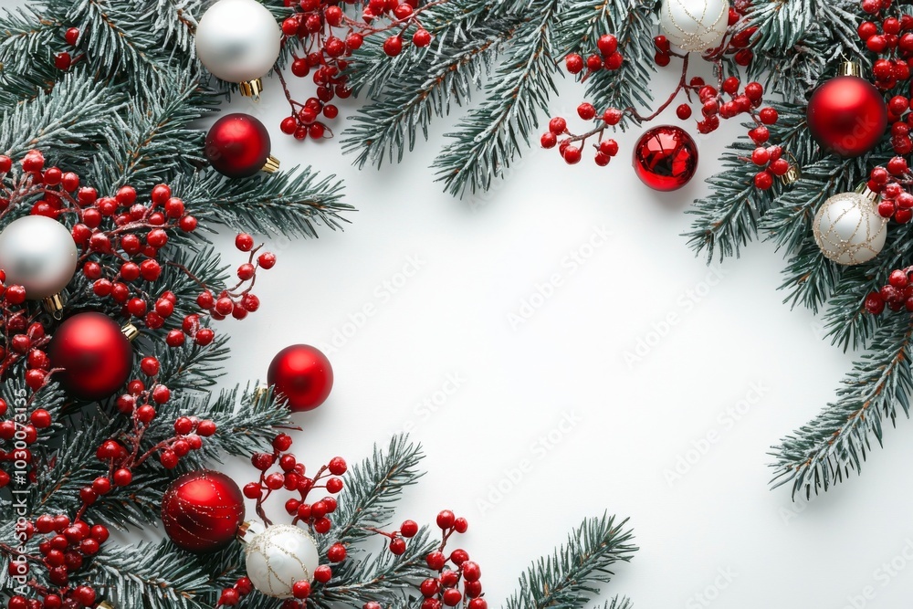 Christmas Season Background created with Generative AI Christmas Season Background created with Generative AI