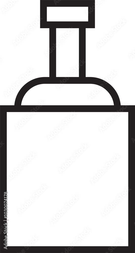 Beverage Bottle Line Icon Beverage Bottle Line Icon