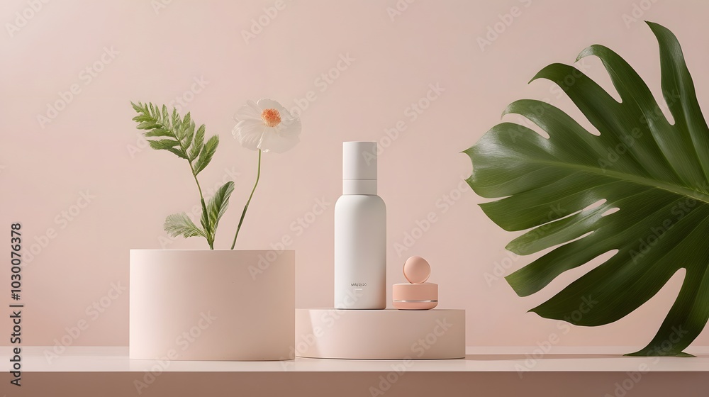 48. **An airy composition with delicate lines guiding attention toward the product displayed. 48. **An airy composition with delicate lines guiding attention toward the product displayed.