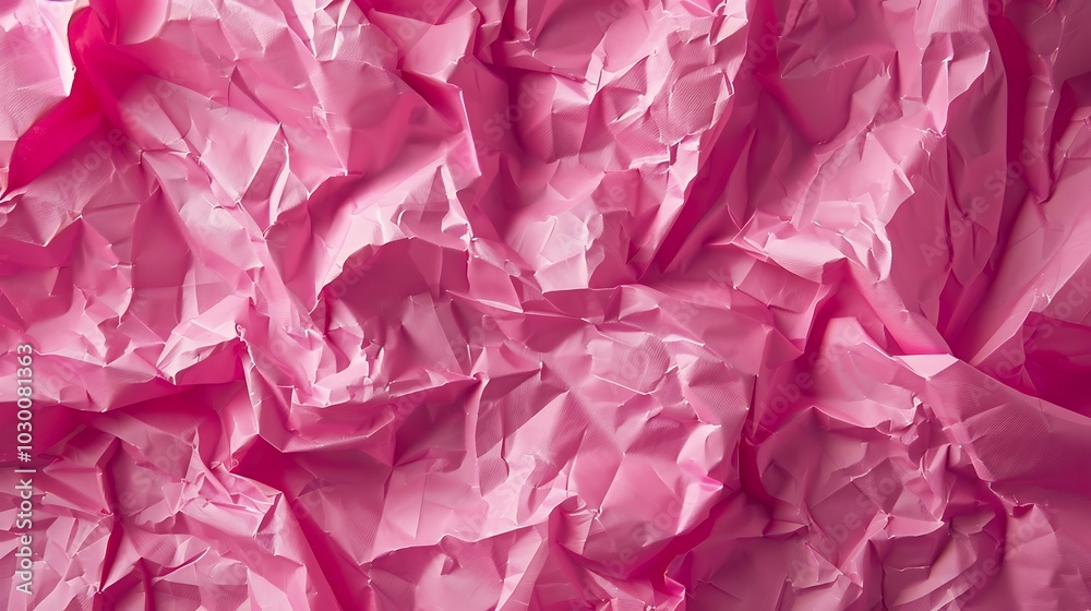 a close up of a pink crumpled paper a close up of a pink crumpled paper
