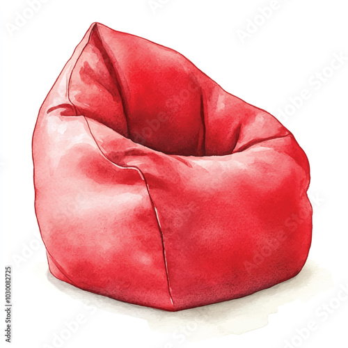 beanbag watercolor clipart illustration  (16)