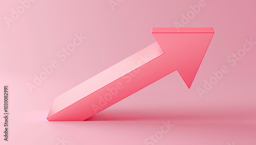 Pink Upward Arrow