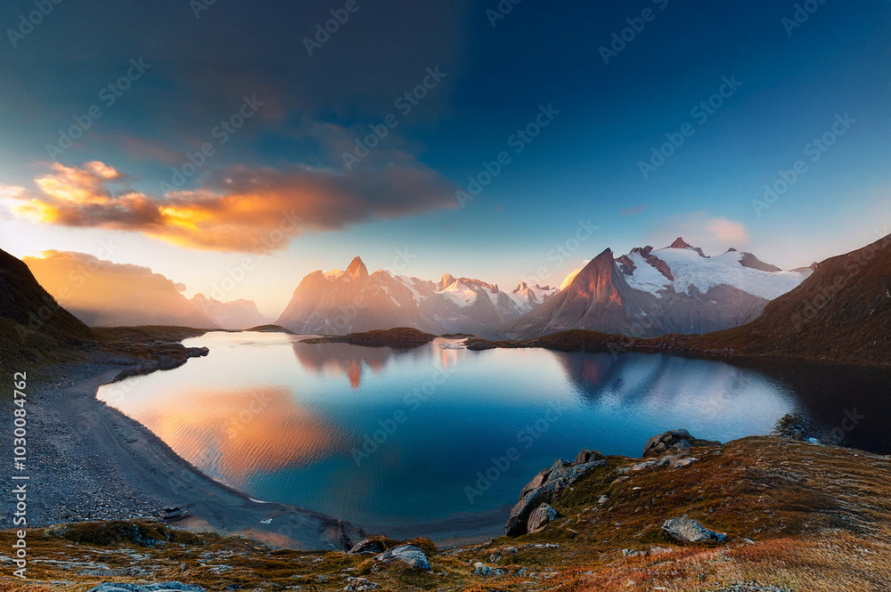 Ein See in den Bergen