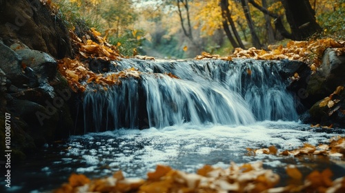 Autumn Waterfall