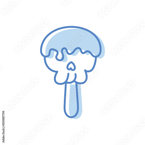 Lollipop hand draw doodle vector icon