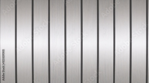 Generative AI, A sleek and industrial design featuring vertical metallic ridges with a smooth and reflective surface, perfect for modern architectural applications