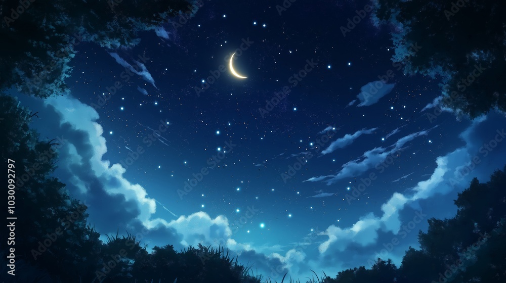 Fototapeta premium nice theme anime background for wallpaper