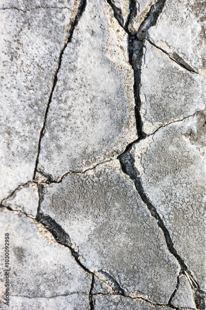 Obraz premium Cracked wall concrete texture high resolution photo