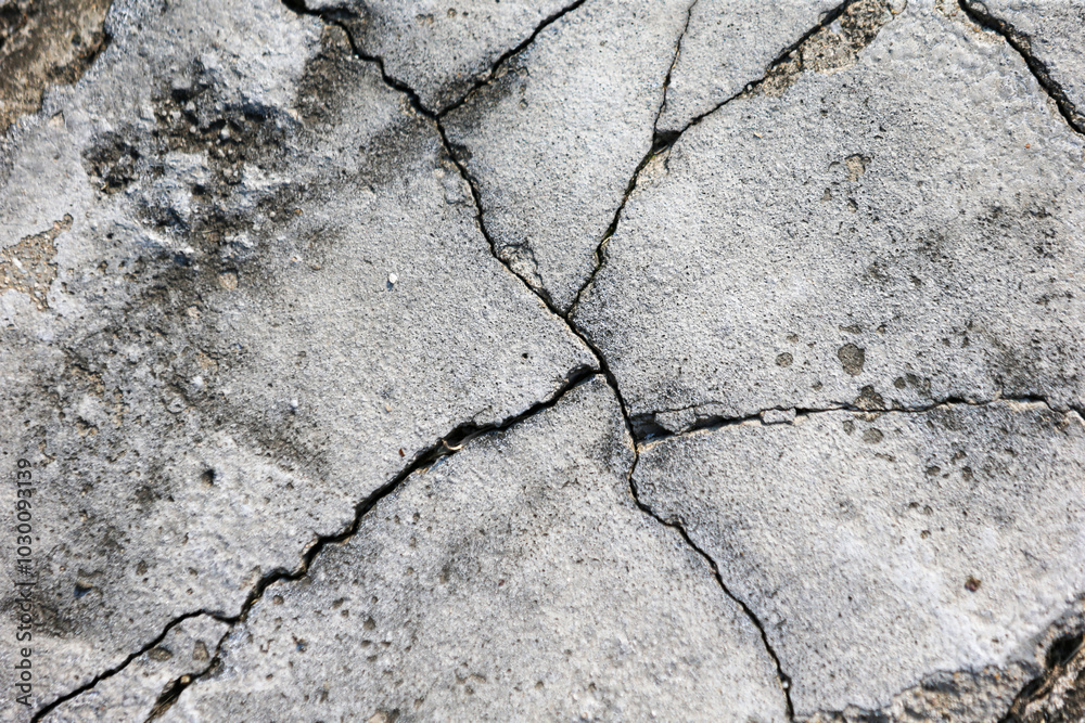 Fototapeta premium Cracked wall concrete texture high resolution photo
