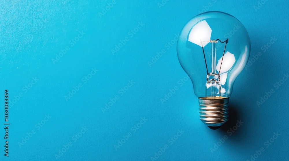 Glowing Light Bulb Representing Creativity and Innovative Thinking Glowing Light Bulb Representing Creativity and Innovative Thinking
