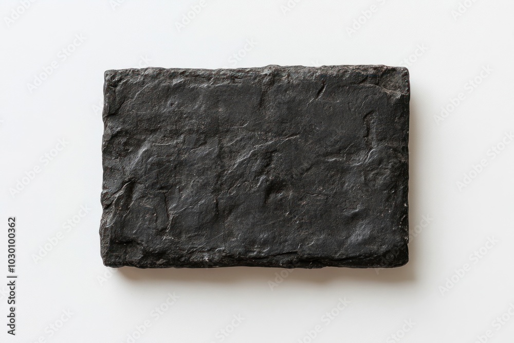 Ancient Roman rectangular stone tablet slate black rock. Ancient Roman rectangular stone tablet slate black rock.