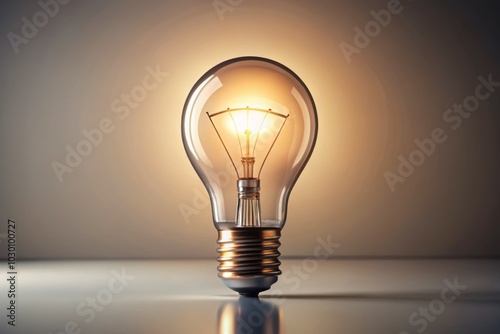 Modern Minimalist Bulb Line Icon in Candid Photography Style for Creative Projects, Illustrations, and Graphic Designs, Showcasing Innovation and Bright Ideas in a Unique Perspective