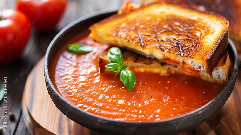 Tomato Soup and Grilled Cheese Sandwich Tomato Soup and Grilled Cheese Sandwich