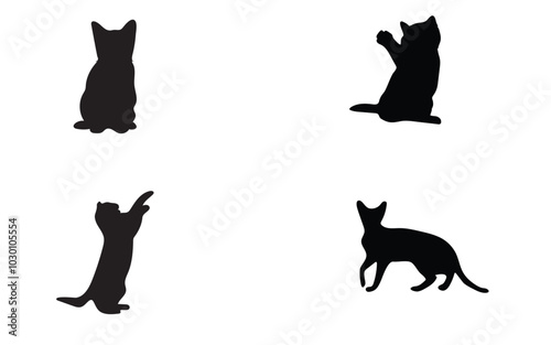 cat silhouette vector design for you.