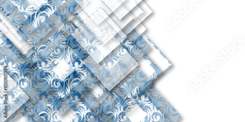 Modern background used about technology or product presentation. White, fresh tiles aligned vector, perfectly proportional layers. White geometric shapes and layers 3d transparent vector wallpaper.