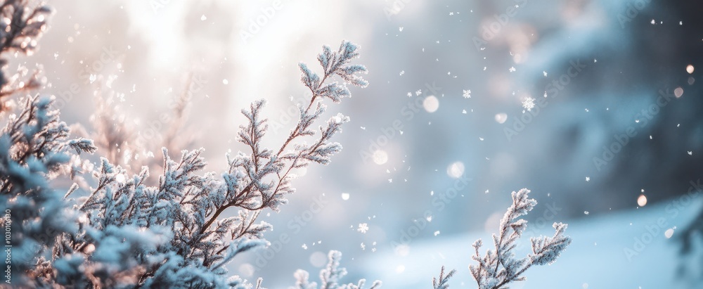 The Frosty Winter Branch The Frosty Winter Branch