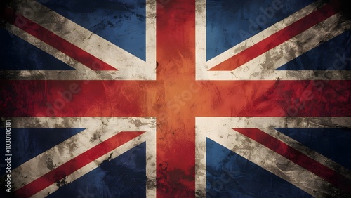 Grunge UK flag