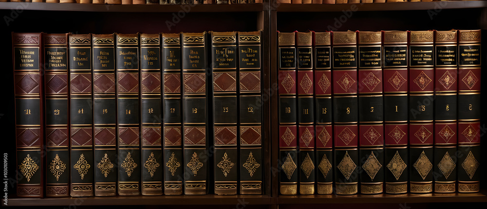 Old books on a shelf Old books on a shelf