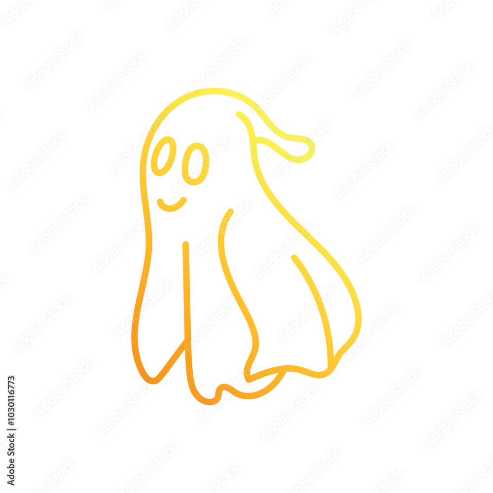 Ghost hand draw doodle vector icon Ghost hand draw doodle vector icon