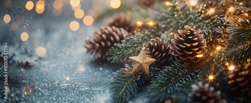 The Festive Pine Cone Arrangement. photo