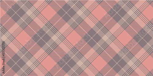 Vector checkered pattern. Tartan, textured seamless twill for flannel shirts, duvet covers, other autumn winter textile mills. Vector Format