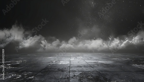 Fototapeta Naklejka Na Ścianę i Meble -  Dark stormy sky over the Baltic sea.