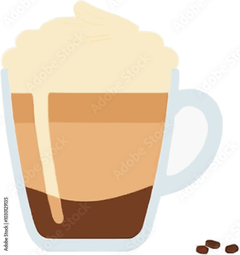 Coffee Mug Beans Brew Affogato Grinder