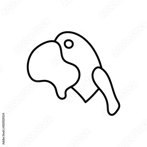 Knife hand draw doodle vector icon photo