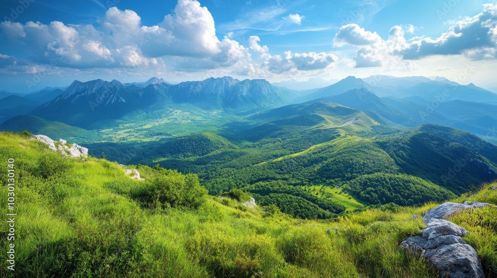 Obraz premium Majestic Mountain Landscape